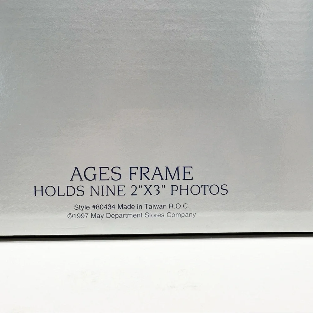 Royal Limited Silver Photo Frame Child Ages 1-9 Vintage NIB NEW